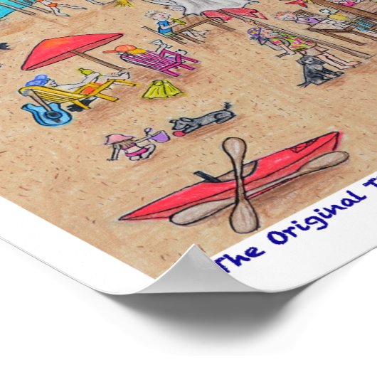 Tita's roze zeepaardje poster (Hoek)