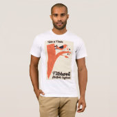 Titchwell Norfolk strand reisposter T-shirt (Voorkant volledig)