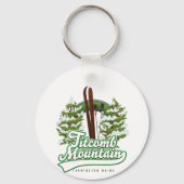 Titcomb Mountain Farmington Maine Ski Sleutelhanger (Voorkant)