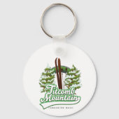 Titcomb Mountain Farmington Maine Ski Sleutelhanger (Achterkant)