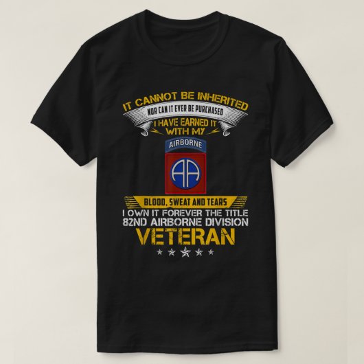 Titel 82e Veteraan, Luchtvaartdivisie T-shirt (Design voorkant)
