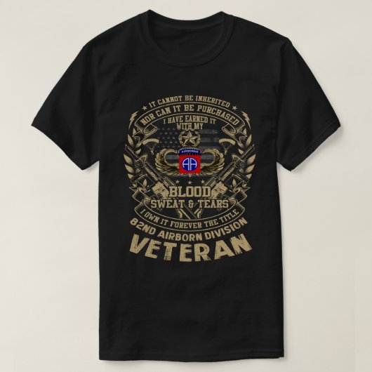 Titel 82e Veteraan, Luchtvaartdivisie T-shirt (Design voorkant)
