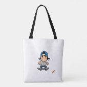 Titel: 90s B-Boy Street Style Canvas tas – Aziatis (Achterkant)