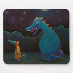 Titel: Alice - Dragon en kleine meisjesgoochelaar Muismat