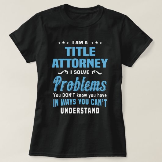 Titel Attorney T-shirt (Design voorkant)