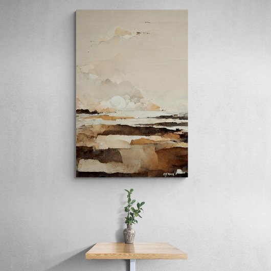 Titel "Autumns Islands". Meditatief landschap Canvas Afdruk