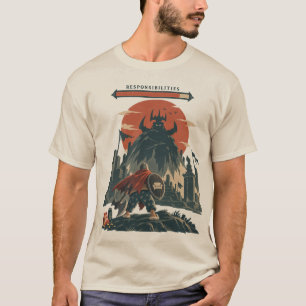 Titel: Bankaardridder vs Verantwoordelijkheden Pre T-shirt