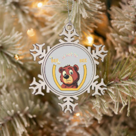 Titel Bij of Niet Bij te Zijn Beer - Shakespeare H Tin Sneeuwvlok Ornament