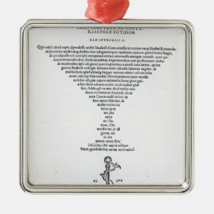 Titel bladzijde van de Leeftijd van Erasmus Metalen Ornament