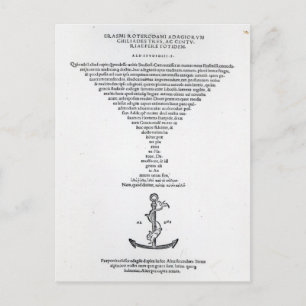 Titel bladzijde van de Leeftijd van het Erasmus-pr Briefkaart