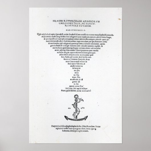 Titel bladzijde van de Leeftijd van het Erasmus-pr Poster (Voorkant)