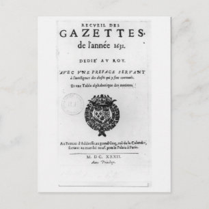 Titel bladzijde van het eerste collectie van "La Briefkaart