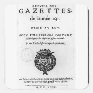 Titel bladzijde van het eerste collectie van "La Vierkante Sticker