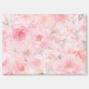 Titel Blush Bloom Watercolor Bloemen Magneet