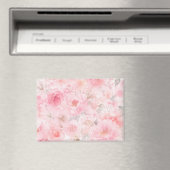 Titel Blush Bloom Watercolor Bloemen Magneet (Insitu (Vaatwasser))