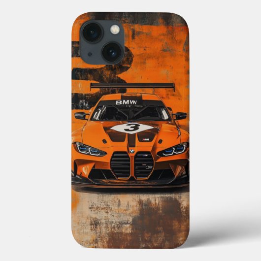 Titel: BMW M4 GT3: Orange Racing Beast Art Case (Achterkant)
