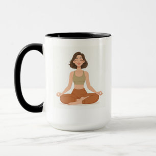 Titel Boho Terracotta Minimalistische Yoga Mok