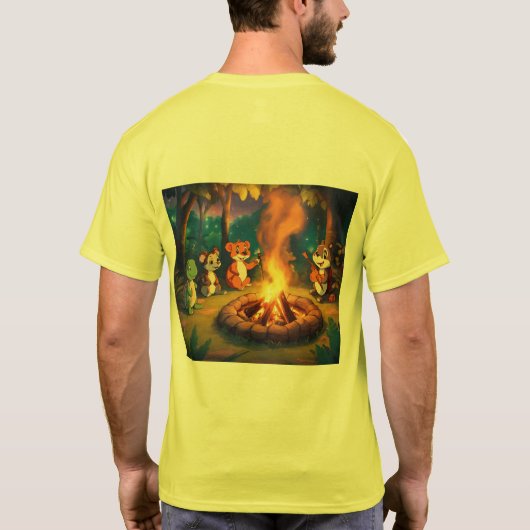 Titel: "Camp Critters: Where the Wild Things Jest" T-shirt (Achterkant)