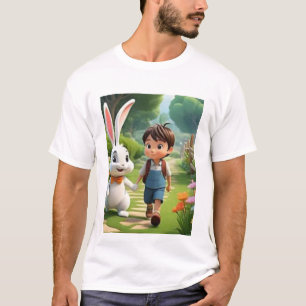Titel Cute Cartoon Karakter T-shirt Leuke Grafisc