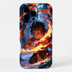 Titel: Demon Slayer Hoesje: Tanjiro Hinokami iPhone 16 Pro Max Hoesje