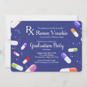 Titel document Medicine Capsules Graduation Party  Kaart (Voorkant)