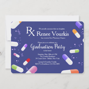 Titel document Medicine Capsules Graduation Party Kaart