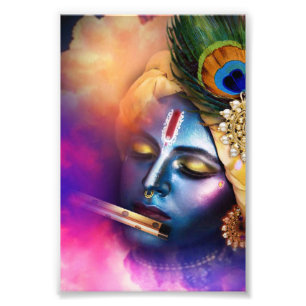 Titel: Enigmatic Krishna - Een tijdloos eerbetoon Foto Afdruk