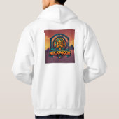 Titel: "Ephemeral Requiem: March to Oblivion" Hoodie (Achterkant)