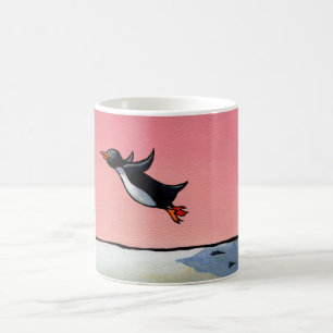 Titel: Eternal Optimist - ambitieuze pinguïn kunst Koffiemok