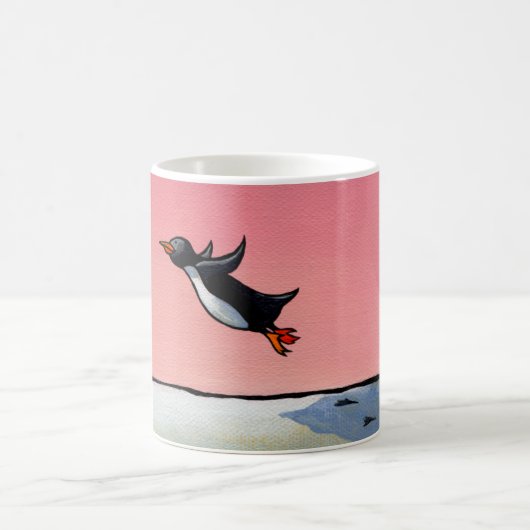 Titel: Eternal Optimist - ambitieuze pinguïn kunst Koffiemok (Center)