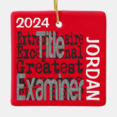 Titel Examinator Extraordinaire CUSTOM Keramisch Ornament (Voorkant)