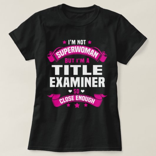 Titel examinator t-shirt (Design voorkant)