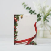 Titel: "Feestelijke wensen ontketend: gepersonalis Feestdagenkaart (Staand voorkant)