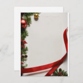 Titel: "Feestelijke wensen ontketend: gepersonalis Feestdagenkaart (Voorkant / Achterkant)