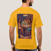 Titel: "Game Night Galore: Pop Art T-shirt Design (Achterkant)