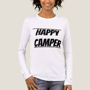 Titel: Gelukkige Kampeerder Grappige Kampeer Buite Tri-Blend Shirt