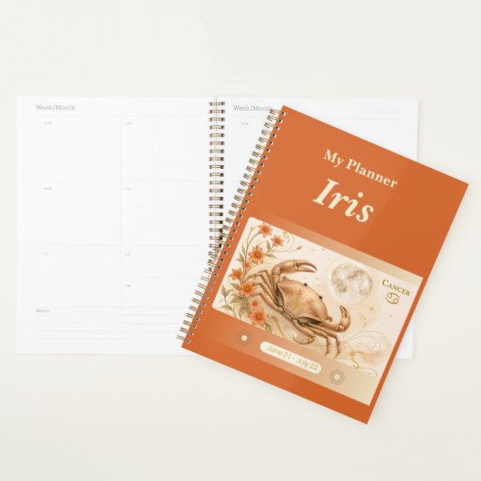 titel: Gepersonaliseerde Kanker Zodiac Planner (Display)