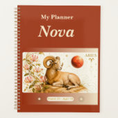 titel: Gepersonaliseerde Ram Zodiac Planner  (Voorkant)