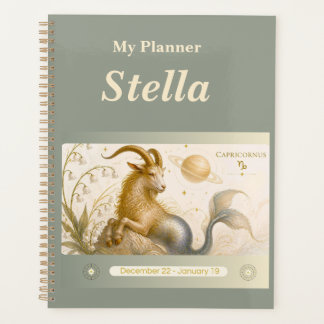 titel: Gepersonaliseerde Steenbok Zodiac Planner