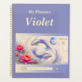 titel: Gepersonaliseerde Vissen Zodiac Planner (Voorkant)