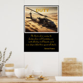 Titel: Gevallen vogels in het zand Poster (Keuken)