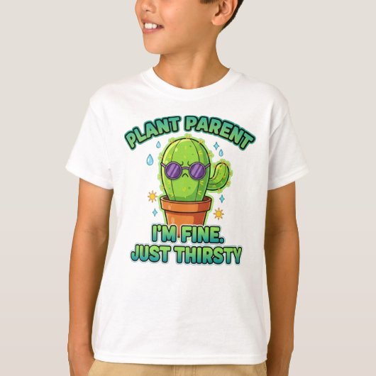 Titel: Grappige Cactus Plant Ouder T-shirt (Voorkant)