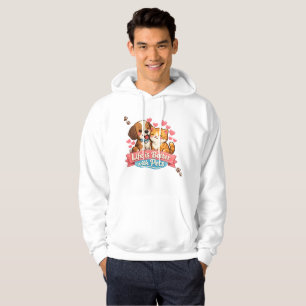 Titel Huisdierliefhebber Witte Hoodie Mooie Hond