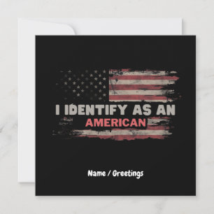 Titel: Ik Identificeer Me Als Een Amerikaanse Vlag Kaart