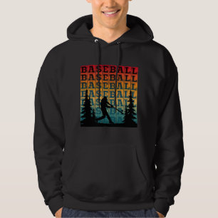 Titel in typografie van honkbalspeler uit het verl hoodie