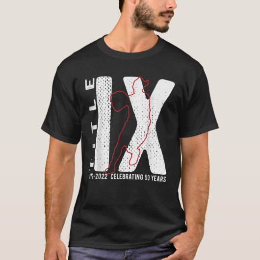 Titel IX 50e Jubileum Amerikaanse Onderwijsamendem T-shirt (Voorkant)