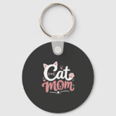 Titel: Kat Moeder Sleutelhanger – Mooie Kattenlief (Achterkant)