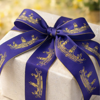 Titel: Kroonlint Koning der Koningen Christelijk G Grosgrain Lint