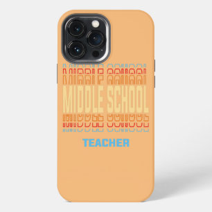 Titel Leraar Middelbare School Vintage  iPhone 13 Pro Max Hoesje