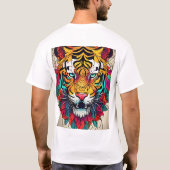 Titel: Lioness Roos Tattoo Kleding: Draag uw winke T-shirt (Achterkant)